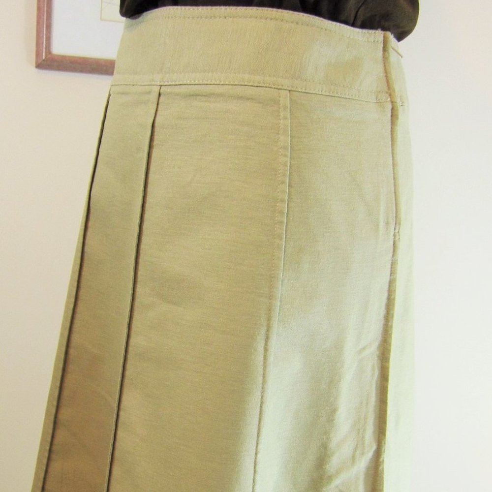 A-Panel Skirt, Tan by George Sz 8 - Picture 6 of 9